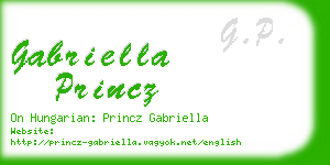 gabriella princz business card